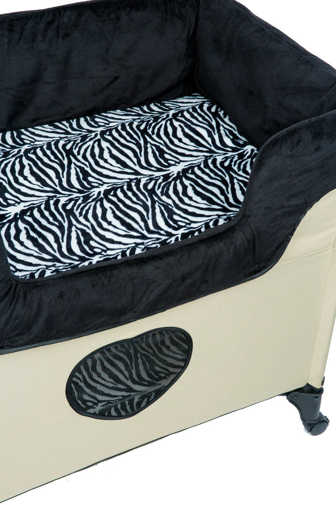 Bedside Lounge Two-Level Pet Bed for Pets up to 100 lbs, Travel Friendly, Great for Senior Pets!